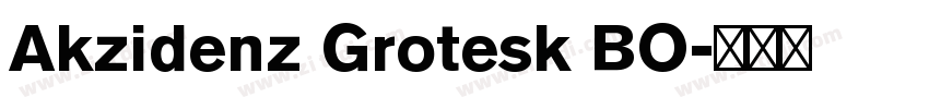 Akzidenz Grotesk BO字体转换